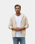 Larsen Classic Wool Knit Everyday Hoodie - Cream