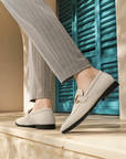 De Noble Suède Slip-On Loafers - Nude