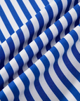The Montel Striped Overshirt - Blue