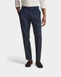 Riviera Linen & Cotton Tailored Trousers - Navy