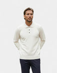 Cambridge Wool Polo Knit Sweater - White