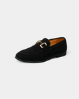 De Noble Suède Slip-On Loafers - Zwart