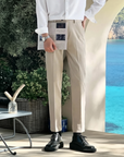 Tailored Comfort Leinen-Sommerhosen - Beige
