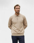 Cambridge Wool Polo Knit Sweater - Brown