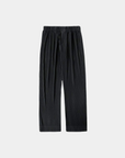 Pantalon intelligent à plis et à coupe décontractée - Noir