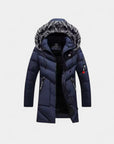 Parka isolato con cappuccio nero Valmont - Navy