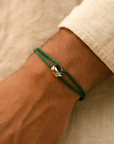 Parisian Knot Stainless Steel Bracelet - Green