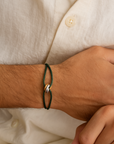 Parisian Knot Stainless Steel Bracelet - Green