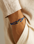 Parisian Knot Stainless Steel Bracelet - Blue