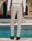 Riviera Tailored Hose aus reinem Leinen - Sand