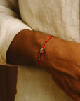 Parisian Knot Stainless Steel Bracelet - Red