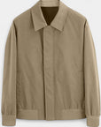 Beaumont Classic Black Bomber Jacket - Khaki