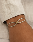 Parisian Knot Stainless Steel Bracelet - Gray