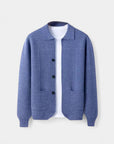 Montréal Wool Overshirt Jacket - Blue
