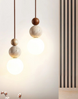 Travertine Duo Pendant Lamp