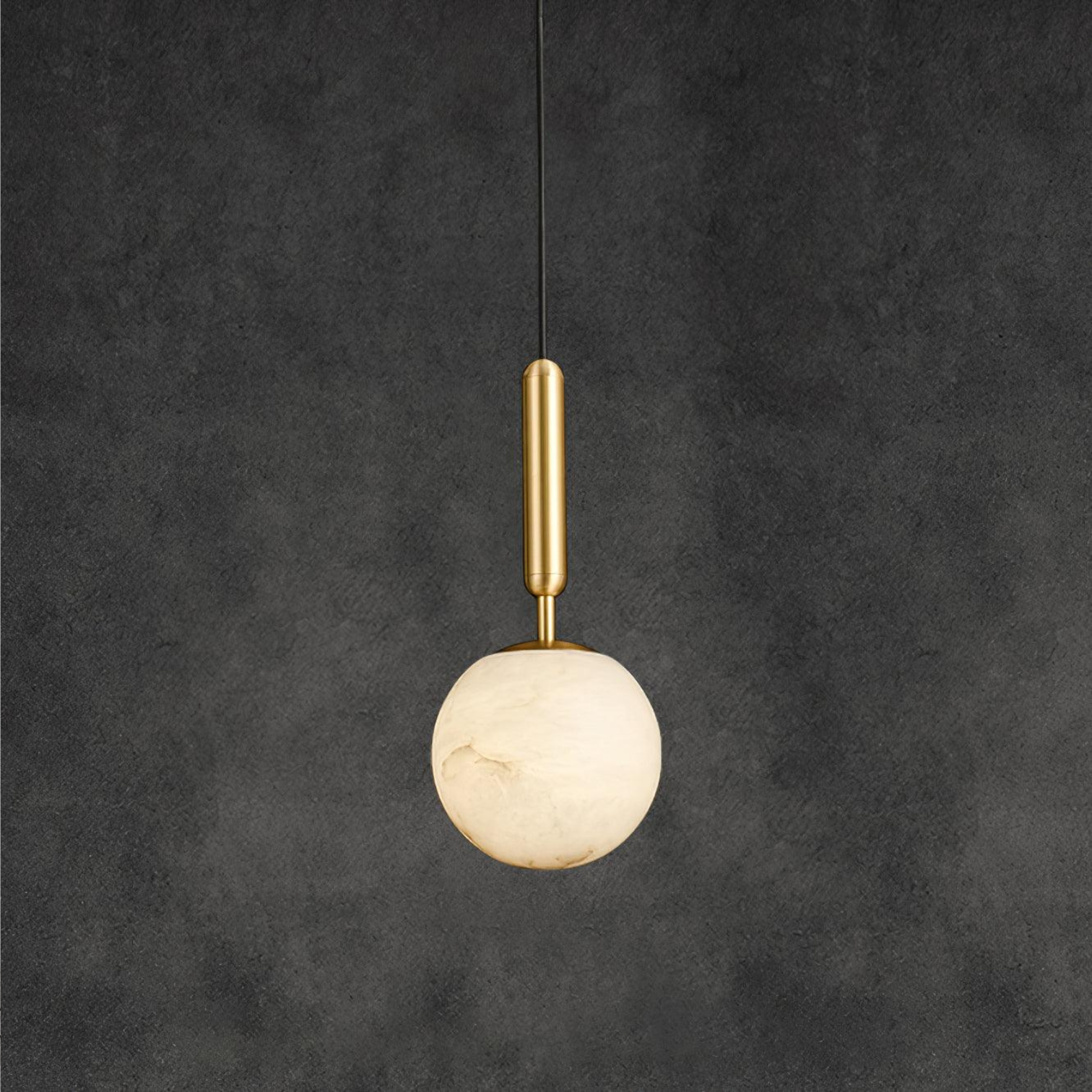 Golden Ball Alabaster Pendant Lamp