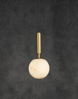 Golden Ball Alabaster Pendant Lamp