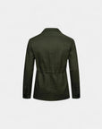 Heritage Linen-Blend Hunting Short Coat - Green