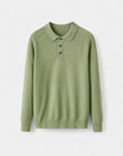 Cambridge Wool Polo Knit Sweater - Green