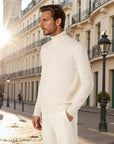 Marceau Textured Lightweight Knit Pullover - Beige