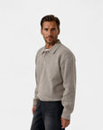 Lyon Tailored Buttoned Knit Polo