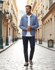 Montréal Wool Overshirt Jacket - Blue