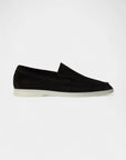 Classic Suede Loafers – Black