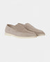 Classic Suede Loafers – Beige