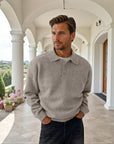 Lyon Tailored Buttoned Knit Polo