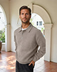 Lyon Tailored Buttoned Knit Polo