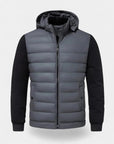 Montclair Thermal Black Hooded Quilted Jacket - Gray