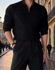 Saville Quarter-Zip Cable Knit Sweater