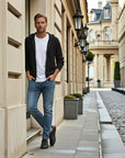 Larsen Classic Wool Knit Everyday Hoodie - Black
