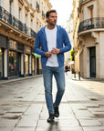 Larsen Classic Wool Knit Everyday Hoodie - Blue