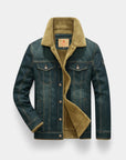 Valmont Winter-Weight Denim Jacket - Blue