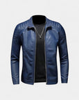 Montréux Structured Biker Jacket - Blue