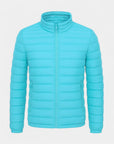 Marclain Lightweight Quilted Puffer Jacket - Cyan