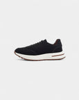 Lunare Height-Lift Suede Walking Shoes - Black