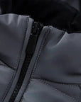 Montclair Thermal Black Hooded Quilted Jacket - Gray
