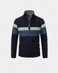 Renard Striped Half-Zip Knit Pullover