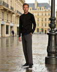 Koszulka z długim rękawem Montalto Slim Fit Taupe - Taupe